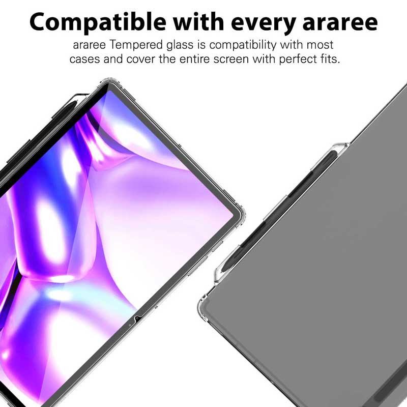 𝗔𝗿𝗮𝗿𝗲𝗲 𝗦𝘂𝗯 𝗖𝗼𝗿𝗲 Samsung Galaxy Tab S7 Plus & S8 Plus Tempered Glass