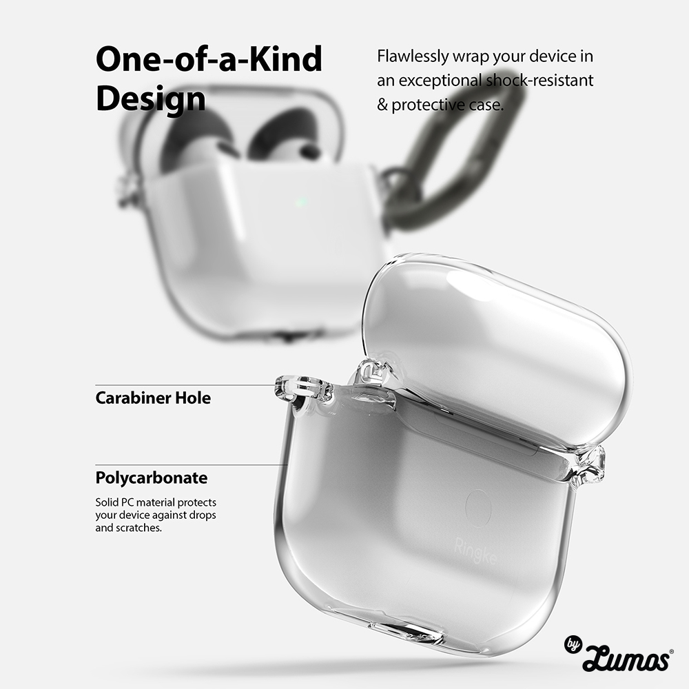 𝗥𝗜𝗡𝗚𝗞𝗘 𝗛𝗶𝗻𝗴𝗲 AirPods 3 Durable Full Transparent Protection Case
