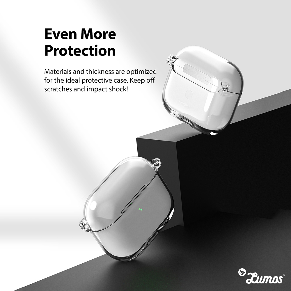 𝗥𝗜𝗡𝗚𝗞𝗘 𝗛𝗶𝗻𝗴𝗲 AirPods 3 Durable Full Transparent Protection Case