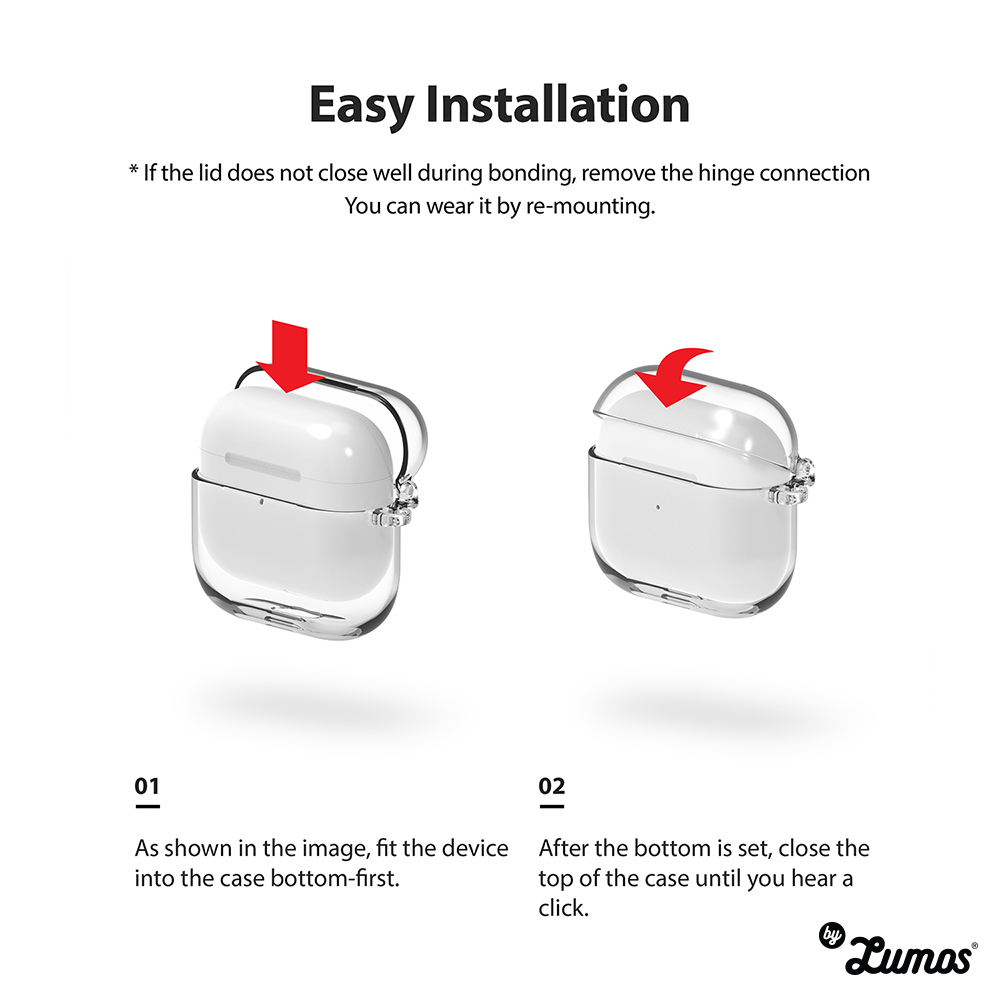𝗥𝗜𝗡𝗚𝗞𝗘 𝗛𝗶𝗻𝗴𝗲 AirPods 3 Durable Full Transparent Protection Case