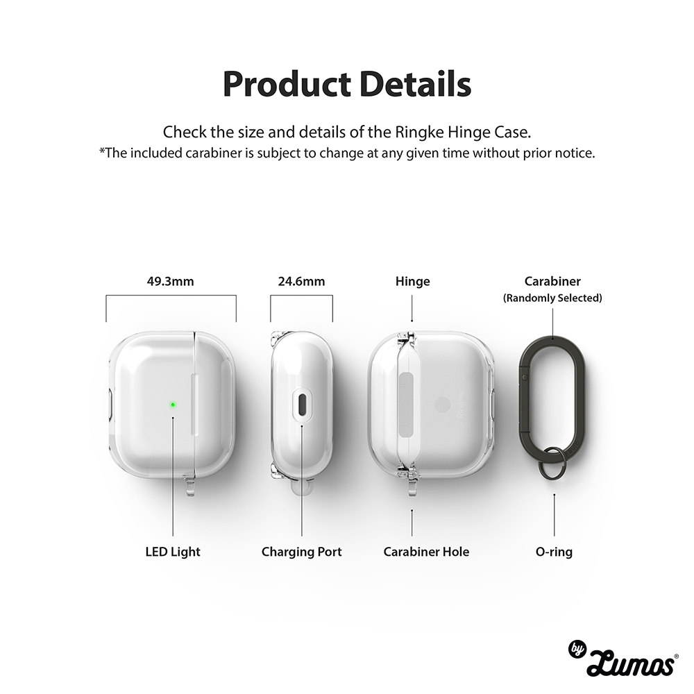𝗥𝗜𝗡𝗚𝗞𝗘 𝗛𝗶𝗻𝗴𝗲 AirPods 3 Durable Full Transparent Protection Case