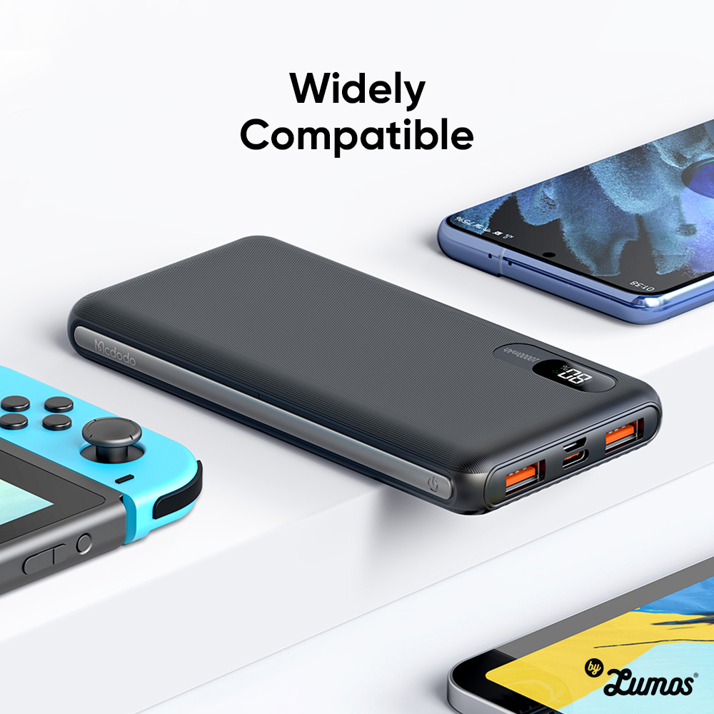 𝗠𝗖𝗗𝗢𝗗𝗢 𝗠𝗖-𝟲𝟬𝟰 Portable Fast Charging Dual USB A +Type C PD SCP VOOC QC 10000mAh Power Bank