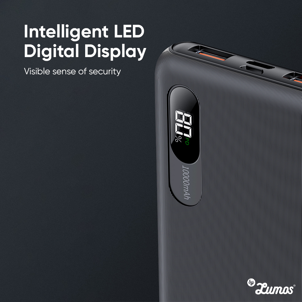 𝗠𝗖𝗗𝗢𝗗𝗢 𝗠𝗖-𝟲𝟬𝟰 Portable Fast Charging Dual USB A +Type C PD SCP VOOC QC 10000mAh Power Bank