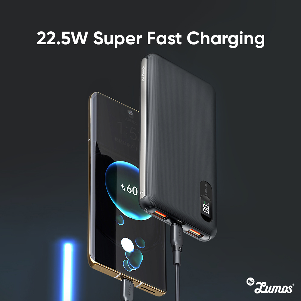 𝗠𝗖𝗗𝗢𝗗𝗢 𝗠𝗖-𝟲𝟬𝟰 Portable Fast Charging Dual USB A +Type C PD SCP VOOC QC 10000mAh Power Bank